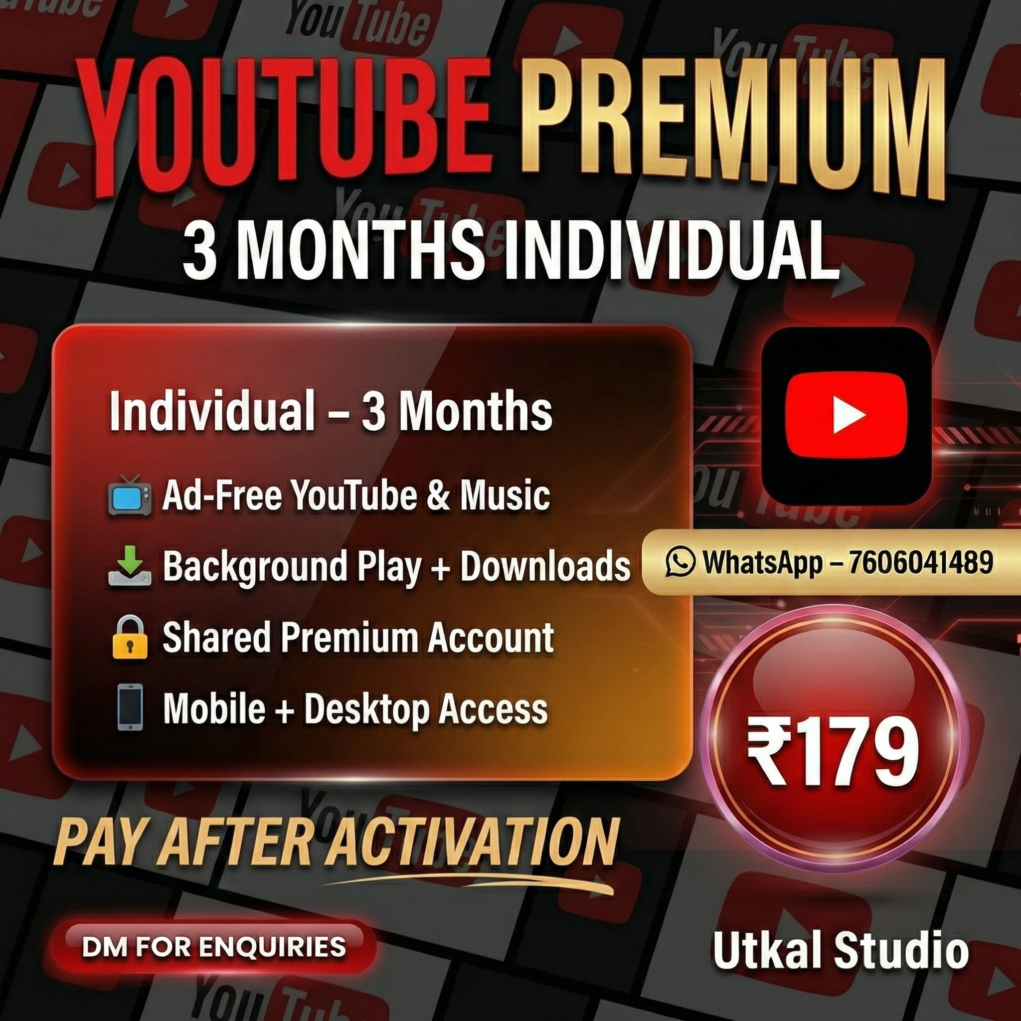 YouTube Premium 1 Month
